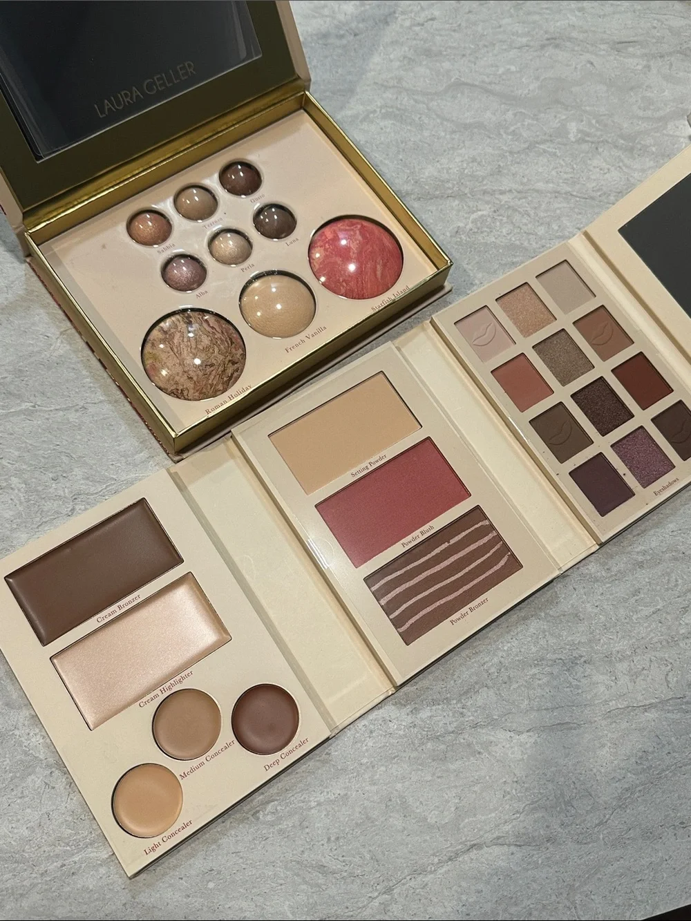 Laura Geller Pink Eyeshadow Palette Duo Bundle